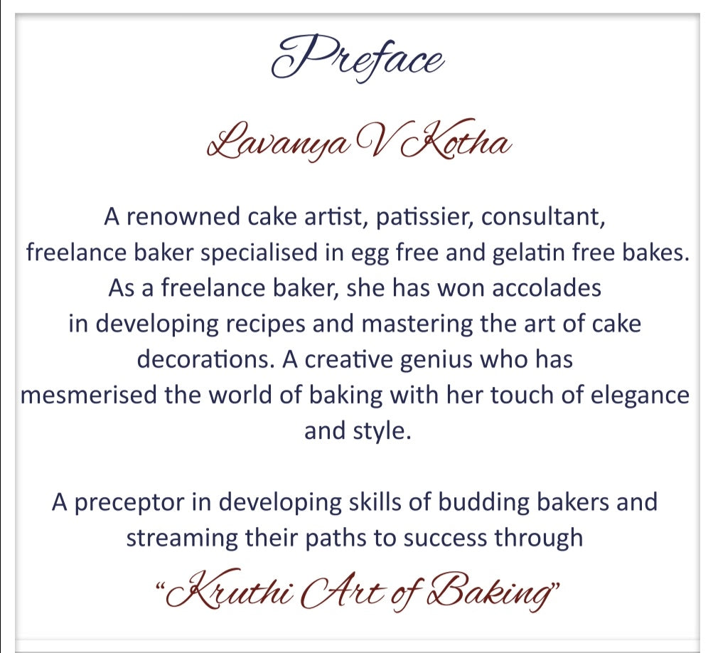 Egg-free Recipes by chef Lavanya